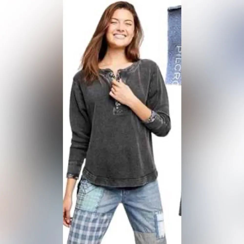 Anthropologie | pilcro oversized split hem tunic | XS